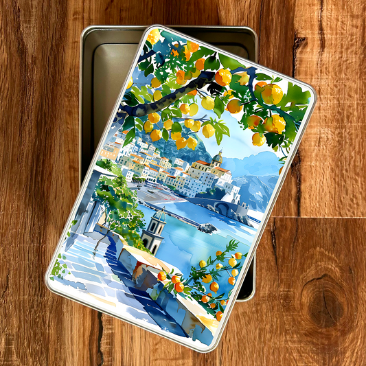 Italian Coast Collectible Keepsake Gift Tins — A Sunlit Story