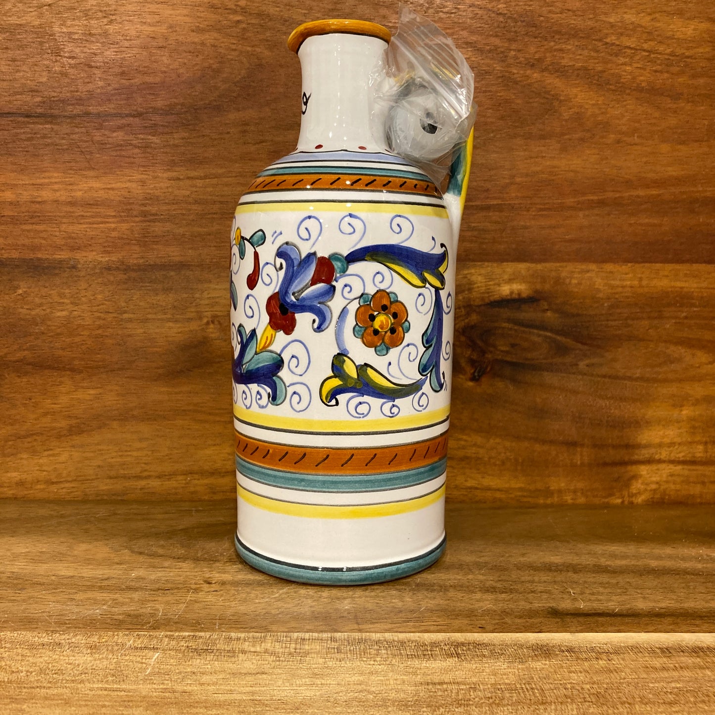 Ricco Deruta Piccola Italian ceramic oil bottle cruet Made in Italy 2