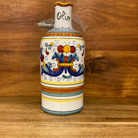 Ricco Deruta Piccola Italian ceramic oil bottle cruet Made in Italy 1