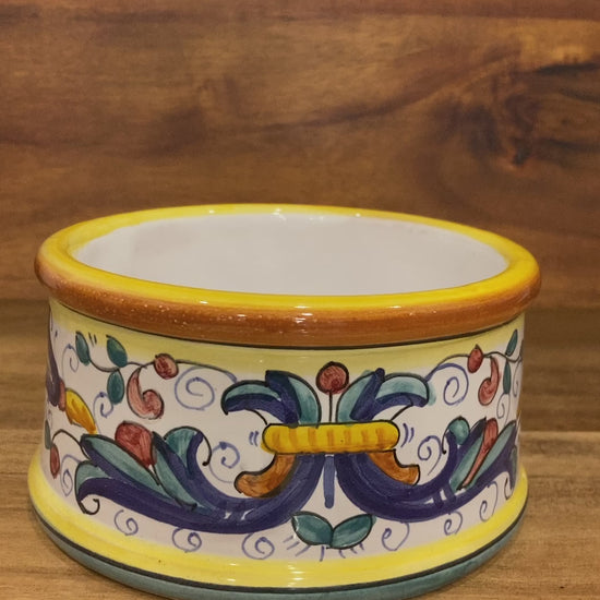 Ricco Deruta Piccola Italian ceramic majolica wine coaster candle coaster diffuser coaster Made in Italy 5