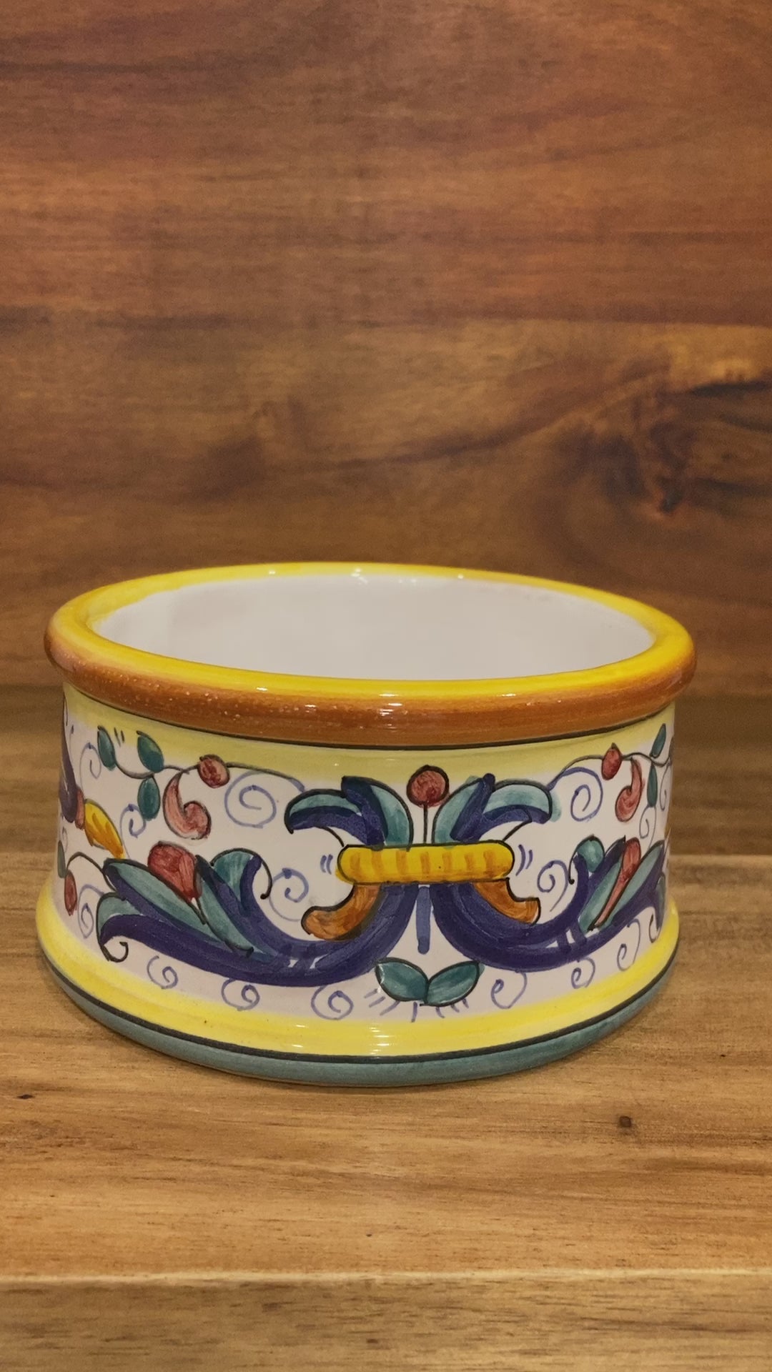 Ricco Deruta Piccola Italian ceramic majolica wine coaster candle coaster diffuser coaster Made in Italy 5